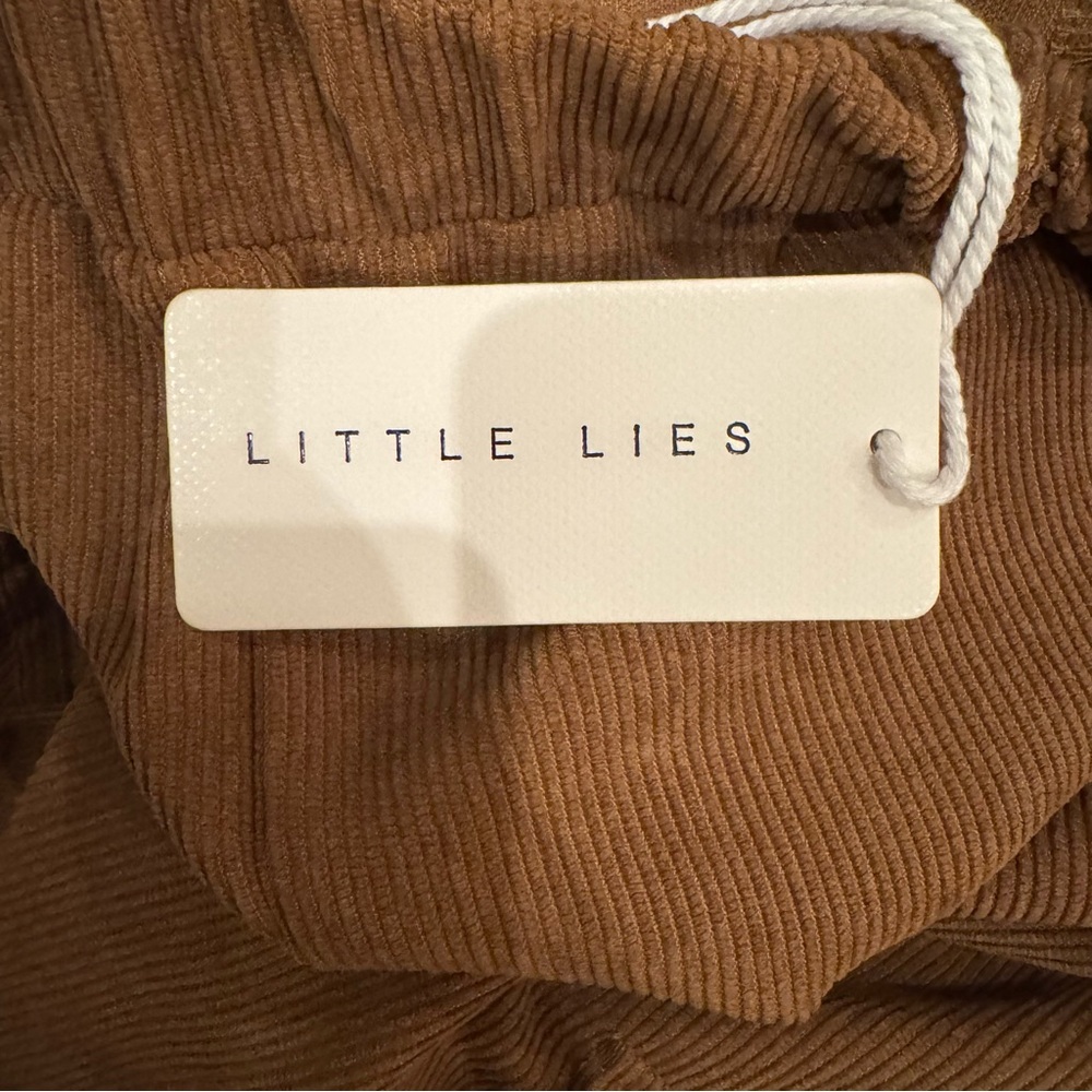 Little Lies Mocha Corduroy Cargo Skirt | Size Small | NWT - Picture 12 of 12